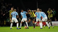 City memetik kemenangan saat melawan Watford di Vicarage Road, Rabu (5/12/2018) dinihari WIB. Skor akhir laga itu 2-1. (Foto: Andrew Boyers/Action Images via Reuters)