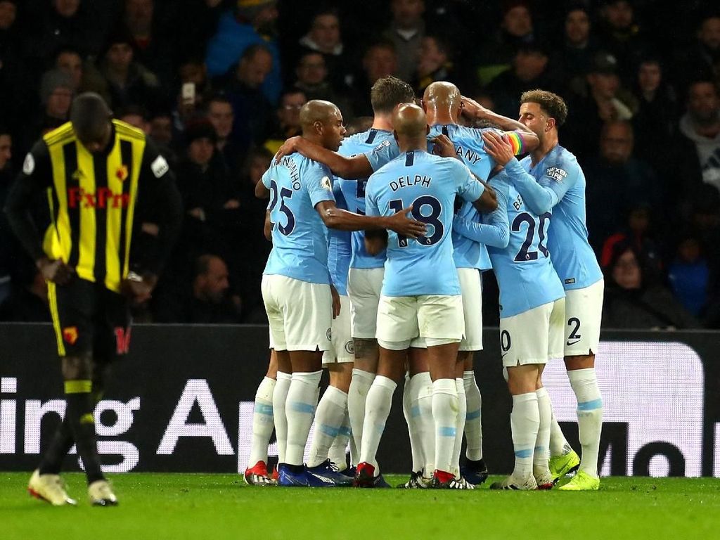 Hasil Liga Inggris: Manchester City Menang di Markas Watford Hasil Liga Inggris: Manchester City Menang di Markas Watford
