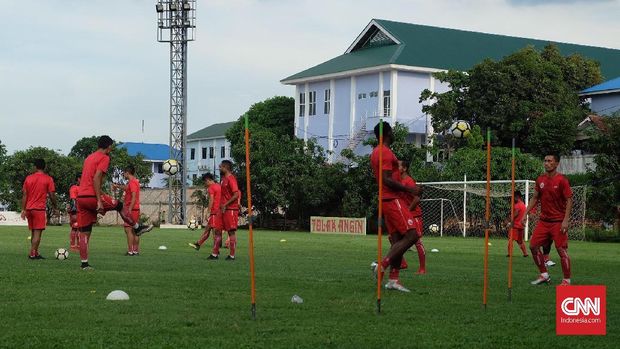 Persija Jakarta jalani latihan jelang menghadapi pekan terakhir Liga 1 2018.