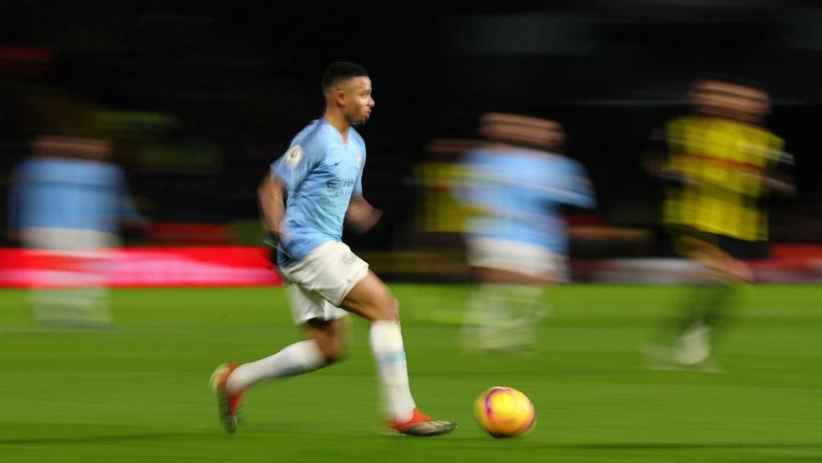 Gabriel Jesus sedang seret gol. (Foto: Catherine Ivill/Getty Images)