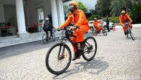 Aksi Bersepeda Minta Pemerintah Aktif Turunkan Polusi Udara