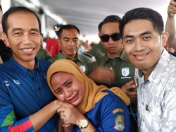 Viral, Ibu Hamil Ini Terharu Ngidamnya Ingin Bertemu Jokowi Terwujud