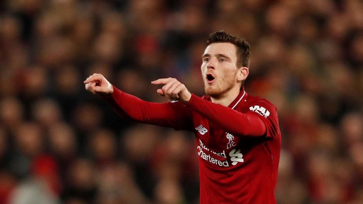 Andrew Robertson pede jalani periode sibuk pada Desember ini. (Lee Smith/REUTERS)