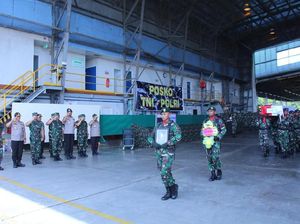 Jenazah Sertu Anumerta Handoko Diterbangkan ke Sorong