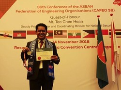 Rektor UNTAR Raih Penghargaan di Konferensi Insinyur Internasional