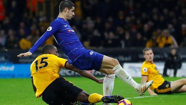 Chelsea kesulitan menghadapi Wolverhampton Wanderers.