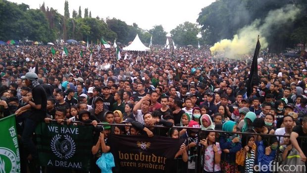 Meriahnya Perayaan Gelar Juara Liga 2 PSS Sleman 