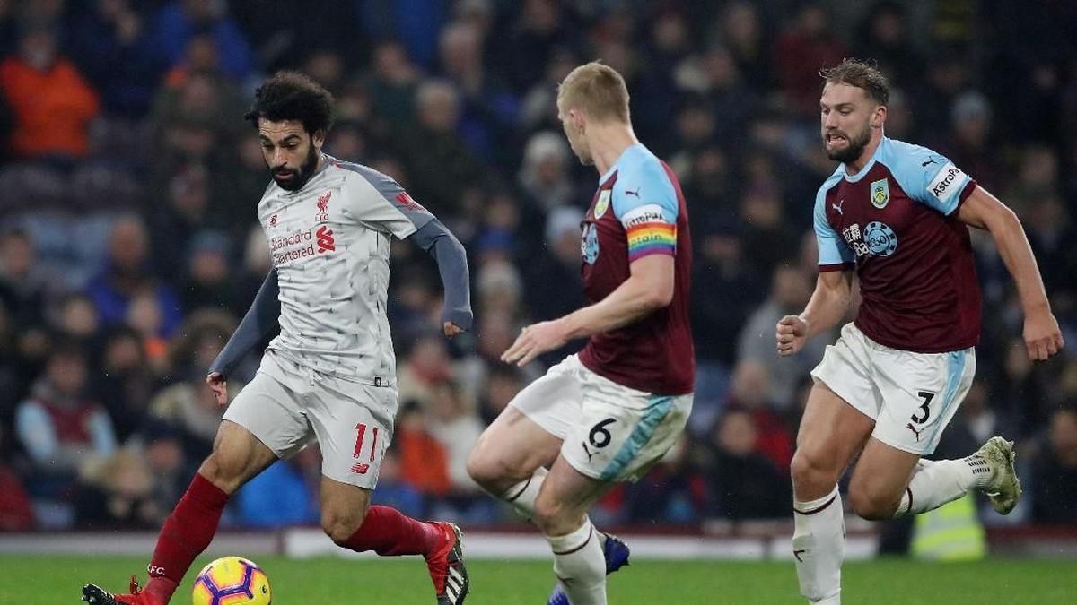 Burnley merepotkan Liverpool pada duel kedua tim (Scott Heppell/Reuters)