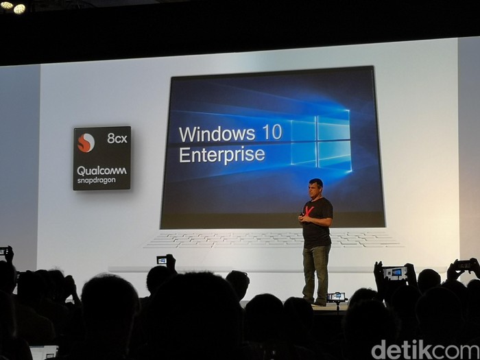 Peluncuran Snapdragon 8cx. Foto: Agus Tri Haryanto/inet Peluncuran Snapdragon 8cx. Foto: Agus Tri Haryanto/inet