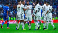 Real Madrid berpesta gol saat menjamu Melilla di Santiago Bernabeu, Kamis (6/12/2018) malam WIB. Gonzalo Arroyo Moreno/Getty Images.