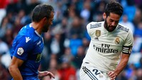 Isco tampil ciamik dalam laga itu. Gonzalo Arroyo Moreno/Getty Images.