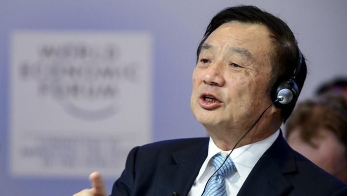 Ren Zhengfei, CEO dan founder Huawei. Foto: AFP PHOTO / FABRICE COFFRINI