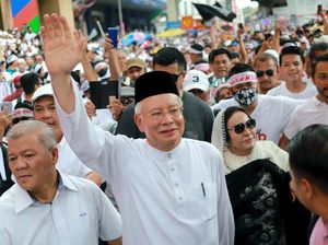 Najib dan Istri Ikut Aksi Anti-Ratifikasi Konvensi PBB soal Ras