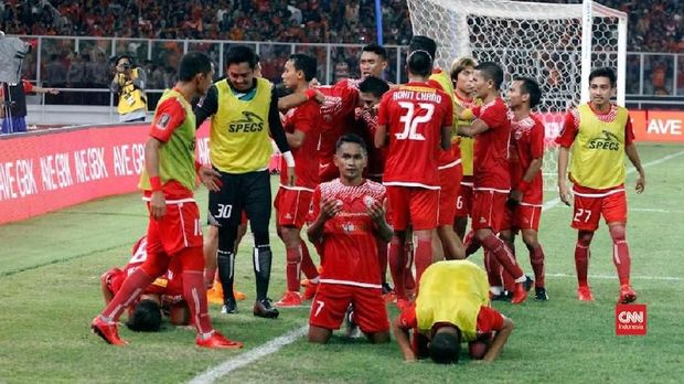 Persija 45 menit lagi menuju juara Liga 1 2018. (