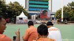 Thejakmania Nobar Persija Vs Mitra Kukar di Lapangan Kemenpora