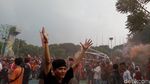 Thejakmania Nobar Persija Vs Mitra Kukar di Lapangan Kemenpora