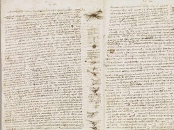 Berusia 5 Abad, Catatan Langka Leonardo da Vinci Dipajang di Inggris