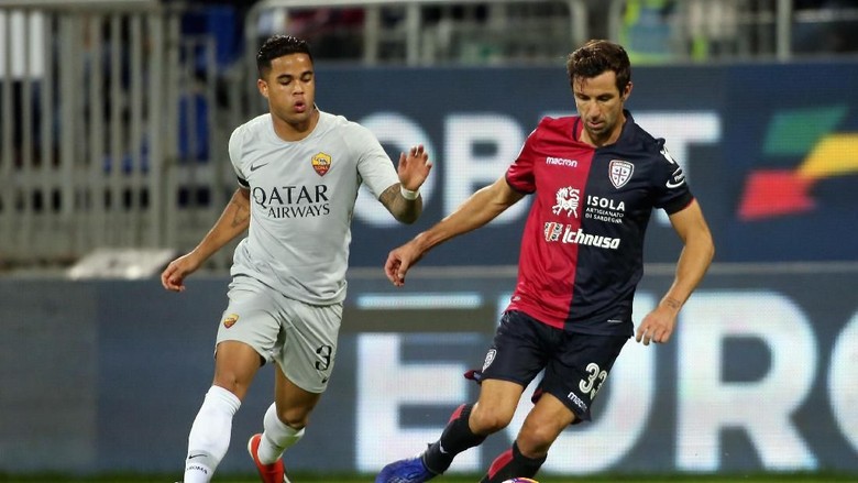 Buang Keunggulan Dua Gol, AS Roma Diimbangi Cagliari