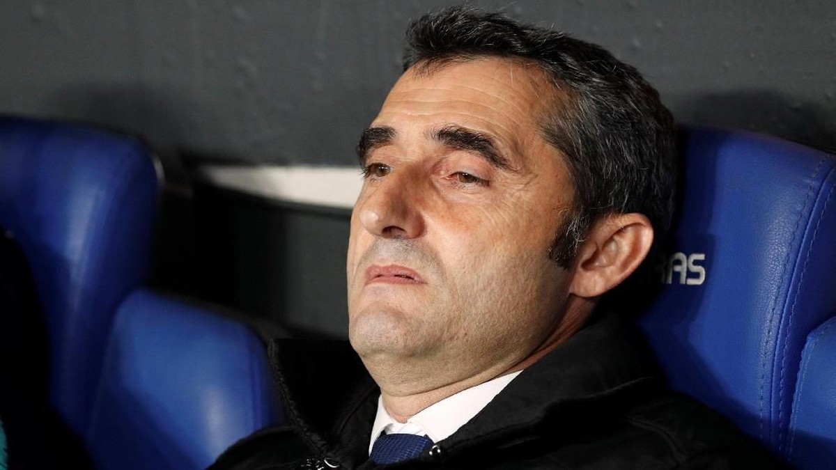 Pelatih Barcelona, Ernesto Valverde. (Foto: Albert Gea/Reuters)