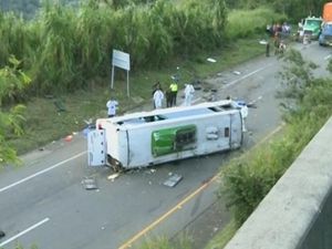 13 Nyawa Melayang Akibat Bus Terbalik di Kolombia