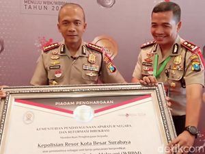Polrestabes Surabaya Sabet WBBM dari Kemenpan-RB