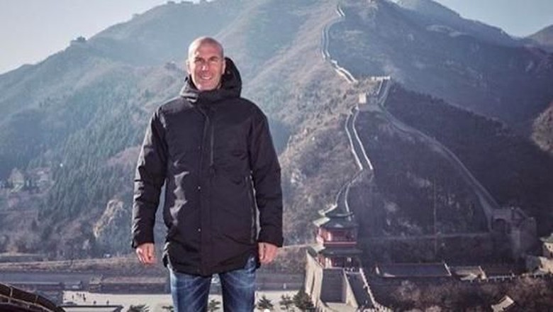 Foto: Zidane di Tembok China (Zidane/Instagram)