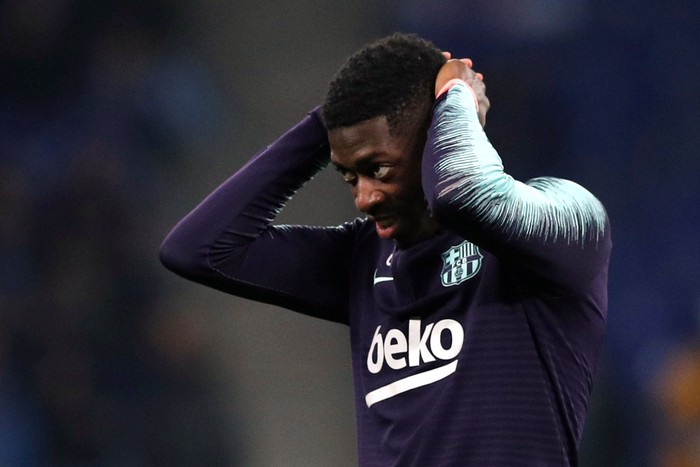 Soccer Football - La Liga Santander - Espanyol v FC Barcelona - RCDE Stadium, Barcelona, Spain - December 8, 2018 Barcelonas Ousmane Dembele before the match REUTERS/Albert Gea