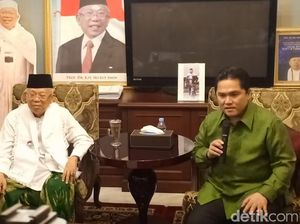 Erick Thohir: Maruf Amin Latihan Debat Dibantu Riza Primadi