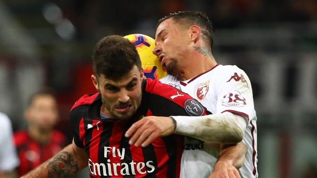 Patrick Cutrone tak mampu memberi AC Milan kemenangan saat menjamu Torino