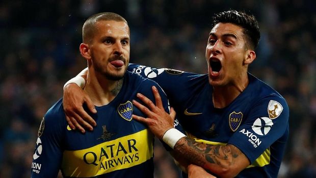 Boca Juniors memimpin lebih dulu di babak pertama.