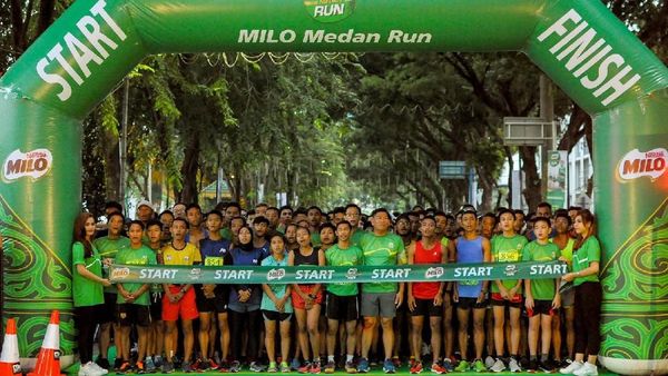 Intip Keseruan Milo Medan Run 2018