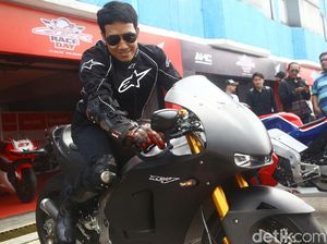 Ekspresi Desta Saat Jajal RC213V-S di Sentul