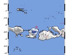 Gempa M 4,1 Terjadi di Lombok Timur