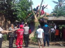 Puluhan Rumah Rusak Akibat Puting Beliung di Cianjur