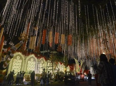 Foto: Dekorasi Meriah di Rumah Anak Orang Terkaya Se-Asia Jelang Pernikahan