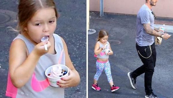 Harper, Anak Cantik David Beckham yang Doyan Es Krim