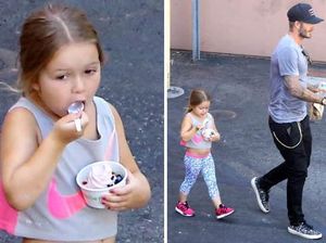 Harper, Anak Cantik David Beckham yang Doyan Es Krim