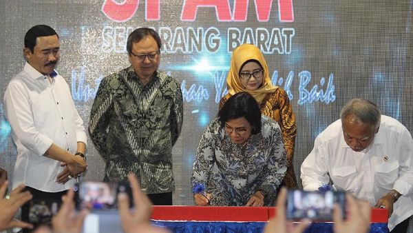 Menteri Basuki Resmikan SPAM di Semarang Barat