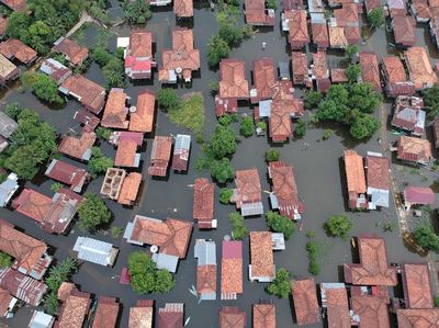 Penampakan Ribuan Rumah di Jambi yang Terendam Banjir