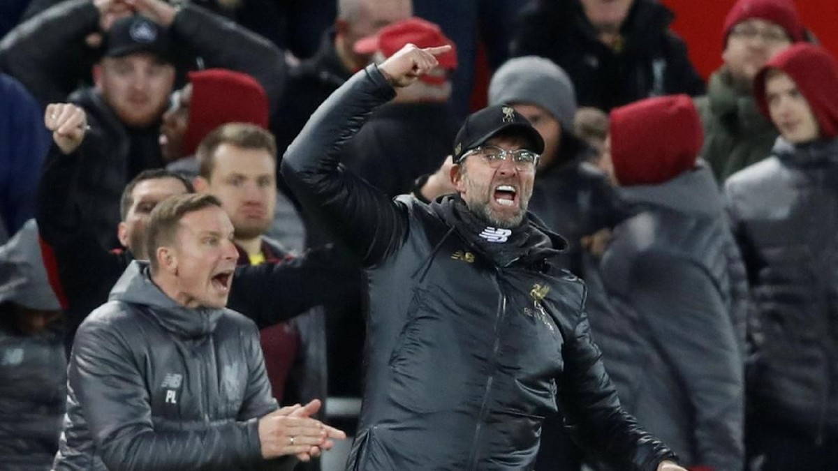 Juergen Klopp saat Liverpool menghadapi Napoli (Carl Recine/Reuters)