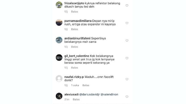 Ratusan netizen komentari perubahan Toyota Avanza.
