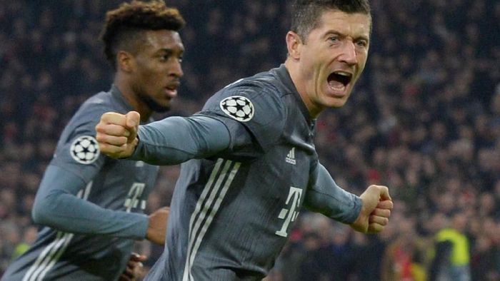 Kingsley Coman dan Robert Lewandowski dikabarkan berkelahi di sesi latihan Bayern Munich. (Foto: REUTERS/Toussaint Kluiters)