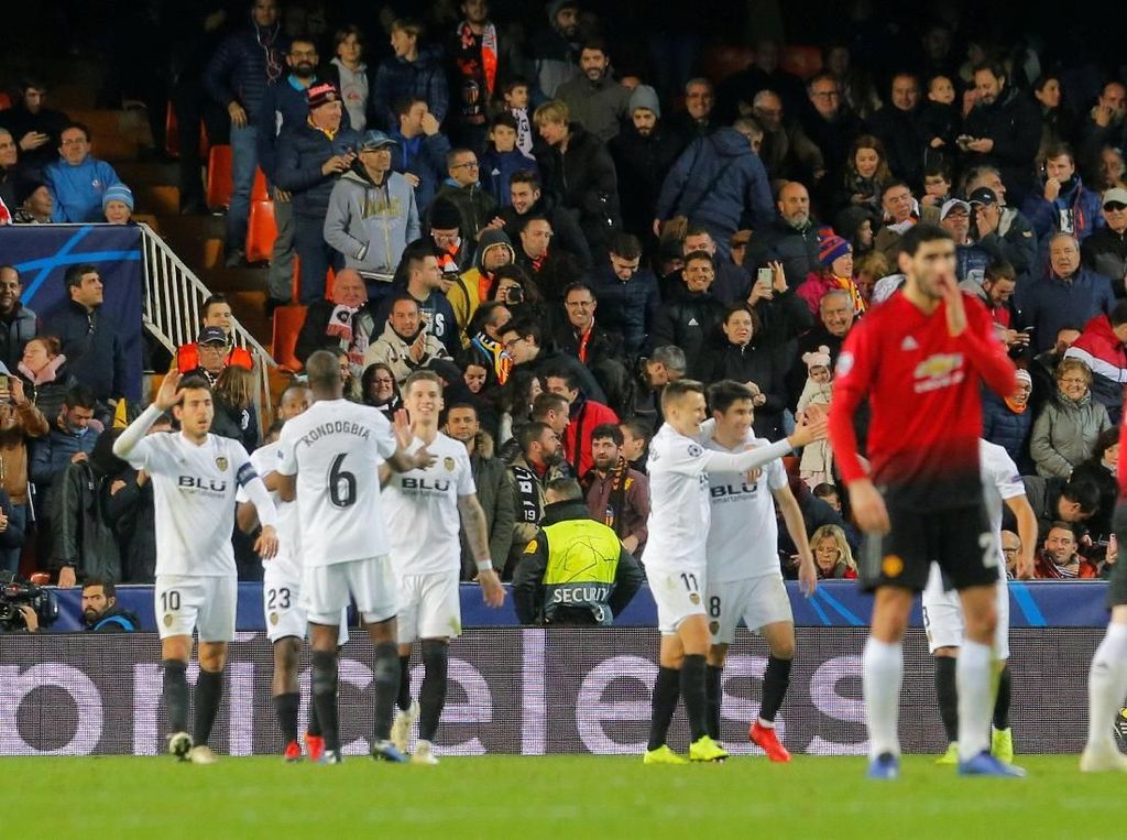 Hasil Liga Champions: Kalah di Markas Valencia, MU Runner-up Grup H Hasil Liga Champions: Kalah di Markas Valencia, MU Runner-up Grup H