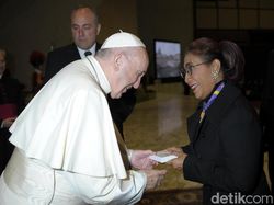 Komentar Susi Usai Berdialog dengan Paus