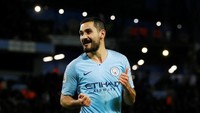 Gelandang Manchester City Ilkay Guendogan juga tercatat namanya dalam penggalangan dana. Dia menyumbang 2 ribu euro. (Foto: Phil Noble/Reuters)
