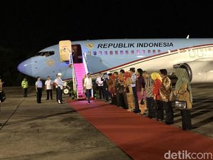 Jokowi Tiba di Riau, Siap Terima Gelar Adat Melayu