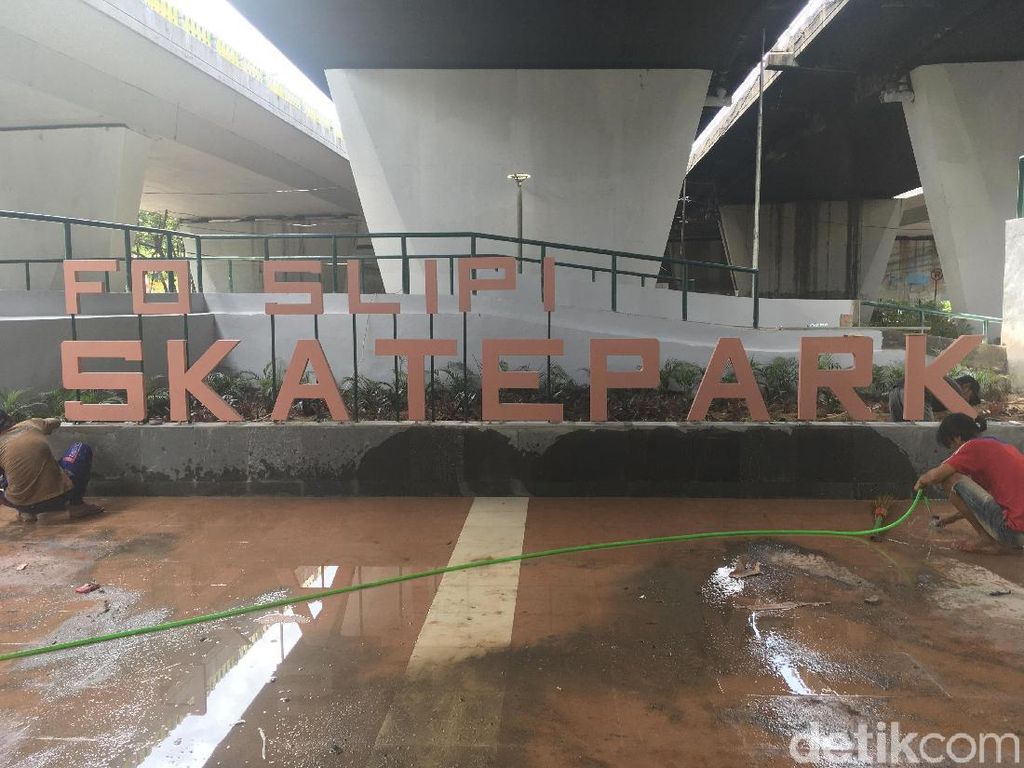 Bakal Ada Skatepark di Kolong Flyover Slipi