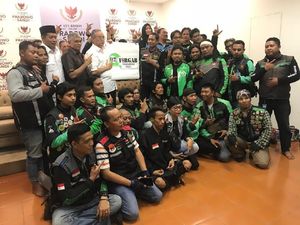 Komunitas Ojol Forgab 02 Deklarasi Dukung Prabowo-Sandi