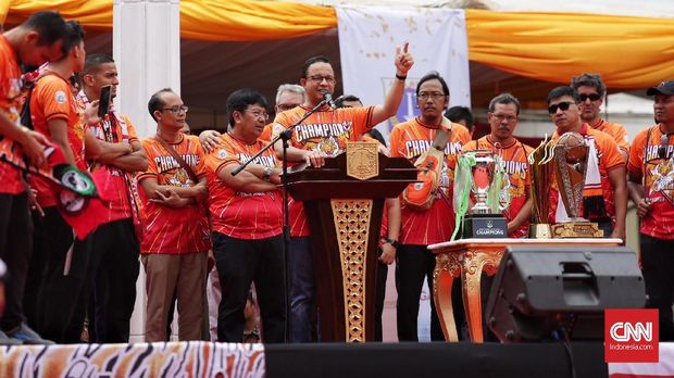 Persija dan Jakmania dijanjikan Anies stadion baru saat kampanye Pilkada 2017.