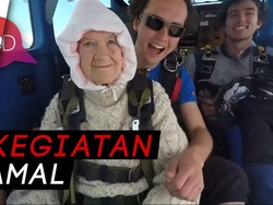 Nggak Ada Takutnya! Nenek 102 Tahun Terjun Bebas dari 4.200 Mdpl